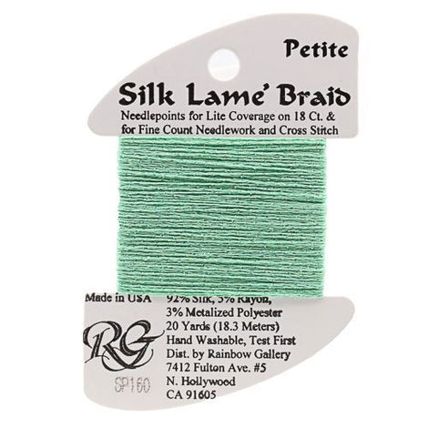 RBGL - Silk Lame Braid - 18 Count - SL-0160 - Dark Mint