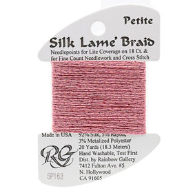 RBGL - Silk Lame Braid - 18 Count - SL-0163 - Medium Rose