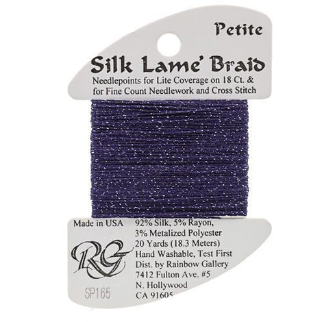 RBGL - Silk Lame Braid - Petite - SP-0165 - Dark Wisteria