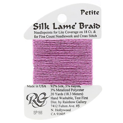 RBGL - Silk Lame Braid - 13 Count - LB-0166 - Light Fuchsia