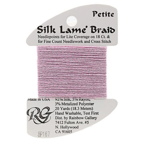 RBGL - Silk Lame Braid - 18 Count - SL-0167 - Pink Lady
