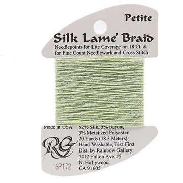 RBGL - Silk Lame Braid - 18 Count - SL-0172 - Lime Cream