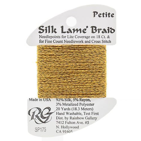 RBGL - Silk Lame Braid - Petite - SP-0175 - Honey Gold