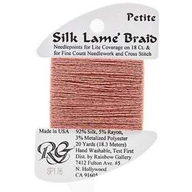 RBGL - Silk Lame Braid - 18 Count - SL-0176 - Coral