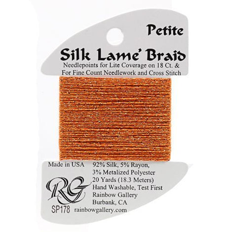 RBGL - Silk Lame Braid - 18 Count - SL-0178 - Persimmon