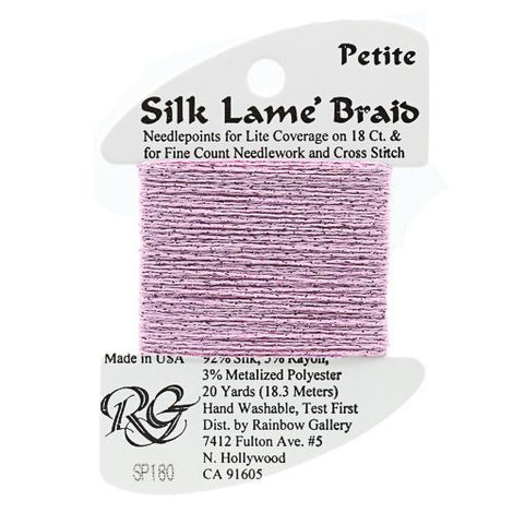 RBGL - Silk Lame Braid - 18 Count - SL-0180 - Lilac Chiffon