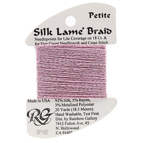 RBGL - Silk Lame Braid - 13 Count - LB-0182 - Chateau Rose