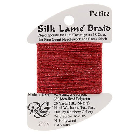 RBGL - Silk Lame Braid - Petite - SP-0185 - Tango Red