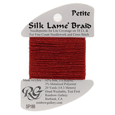 RBGL - Silk Lame Braid - Petite - SP-0186 - Fiery Red