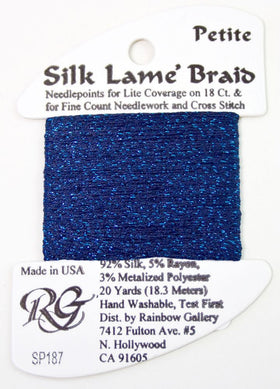 RBGL - Silk Lame Braid - 18 Count - SL-0187 - Mood Indigo