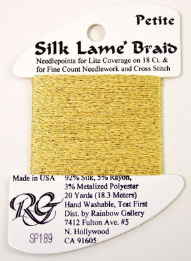 RBGL - Silk Lame Braid - Petite - SP-0189 - Banana Crepe