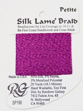 RBGL - Silk Lame Braid - 13 Count - LB-0190 - Purple Orchid