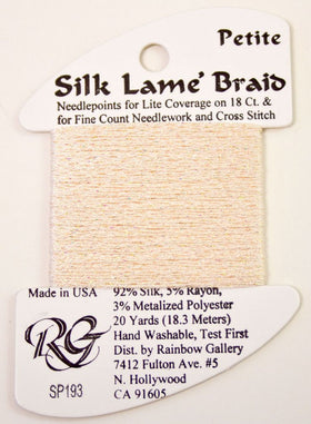RBGL - Silk Lame Braid - Petite - SP-0193 - Creme Brulee