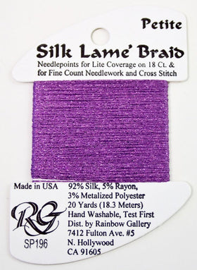 RBGL - Silk Lame Braid - Petite - SP-0196 - Orchid Mist