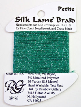 RBGL - Silk Lame Braid - 18 Count - SL-0198 - Wasabi