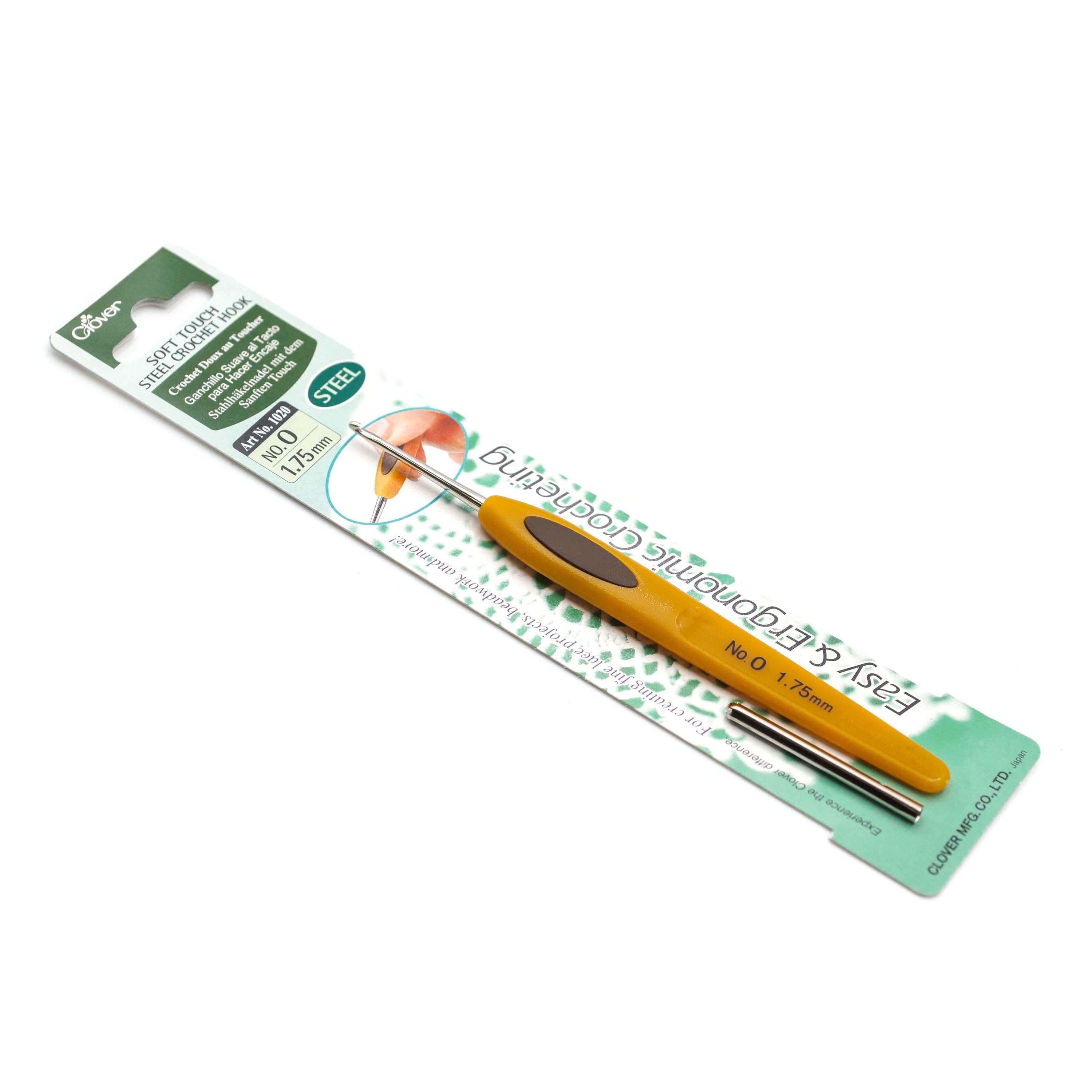 CLV - Soft Touch Steel Crochet Hook 0 (1.75 mm) - 0