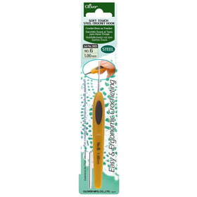 CLV - Soft Touch Steel Crochet Hook 6 (1.00 mm)