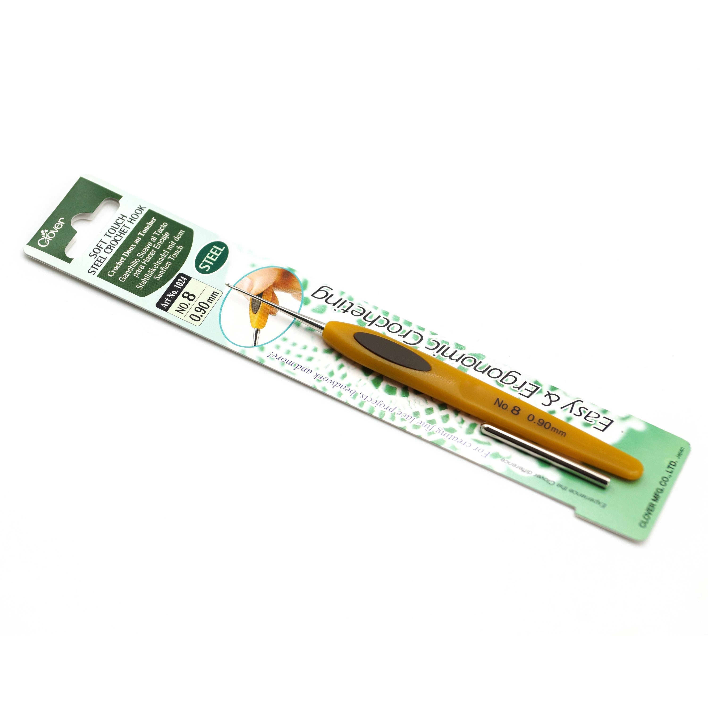 CLV - Soft Touch Steel Crochet Hook 8 (0.90 mm) - 0