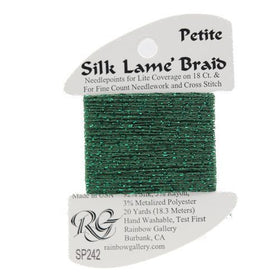 RBGL - Silk Lame Braid - 13 Count - LB-0242 - Peacock Green