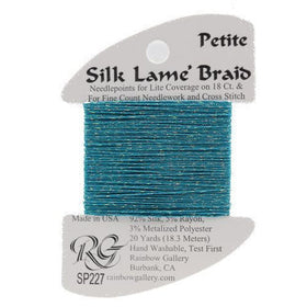 RBGL - Silk Lame Braid - Petite - SP-0227 - Aruba Blue