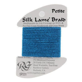 RBGL - Silk Lame Braid - 18 Count - SL-0231 - Blue Jewel