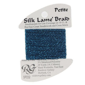 RBGL - Silk Lame Braid - 18 Count - SL-0232 - Maui Blue