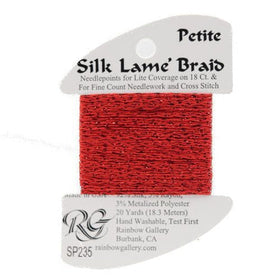 RBGL - Silk Lame Braid - 13 Count - LB-0235 - Flame Scarlet