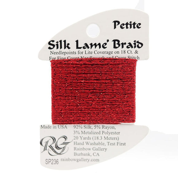 RBGL - Silk Lame Braid - 18 Count - SL-0236 - True Red