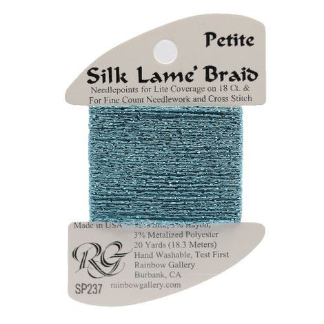 RBGL - Silk Lame Braid - 18 Count - SL-0237 - Aqua Bay