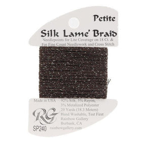 RBGL - Silk Lame Braid - 18 Count - SL-0240 - Seal Skin
