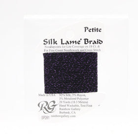 RBGL - Silk Lame Braid - Petite - SP-0261 - Eggplant