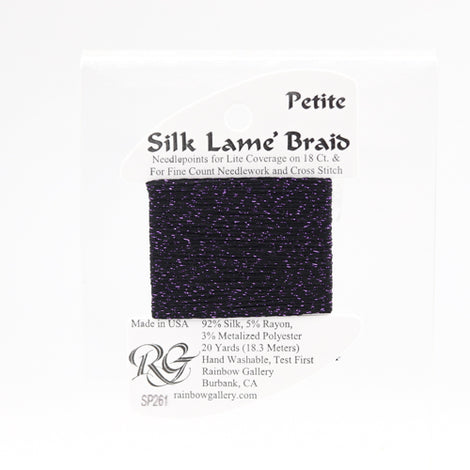 RBGL - Silk Lame Braid - 18 Count - SL-0261 - Eggplant