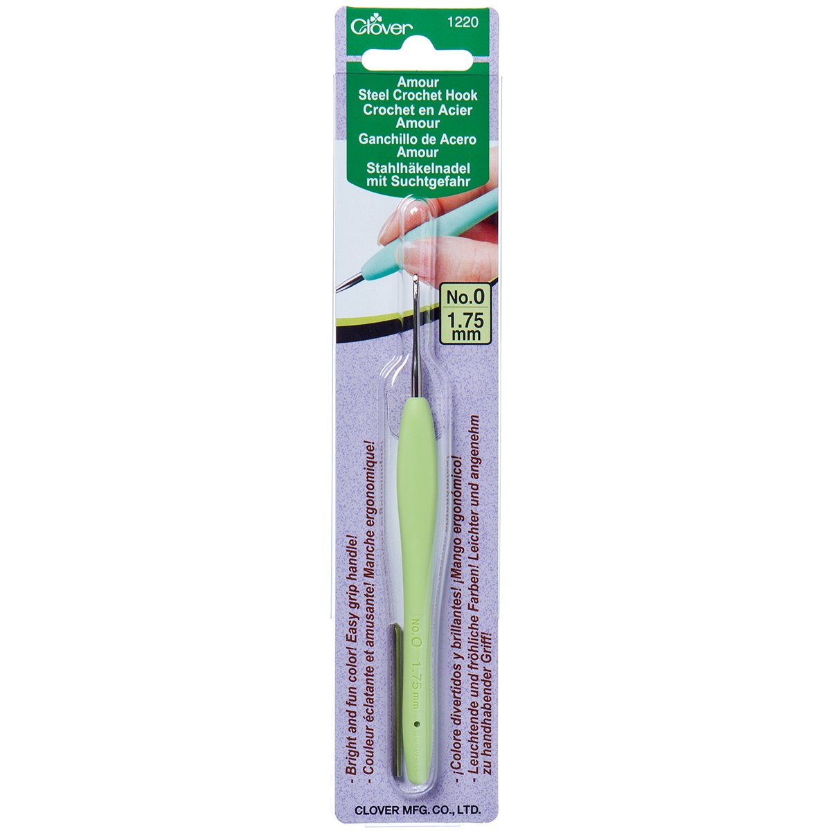 CLV - Amour Steel Crochet Hook No. 0 (1.75mm)