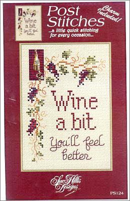 SHD - PS124 - Post Stitches - Wine a Bit
