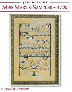 JBWD - Miss Mary's Sampler - 1796