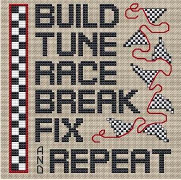 SHD - PS192 - Post Stitches - Auto Racing