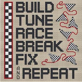 SHD - PS192 - Post Stitches - Auto Racing