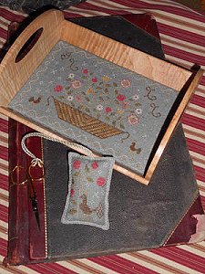 CHME - Floral Basket Tray with Fob