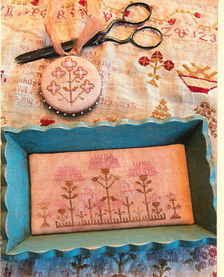 TST - Snippets Of Mary Barres Sampler - Small Sewing Tray & Pin Disk
