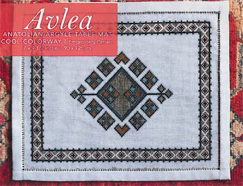 AVFE - Anatolian Argyle Table Mat - Cool Colorway