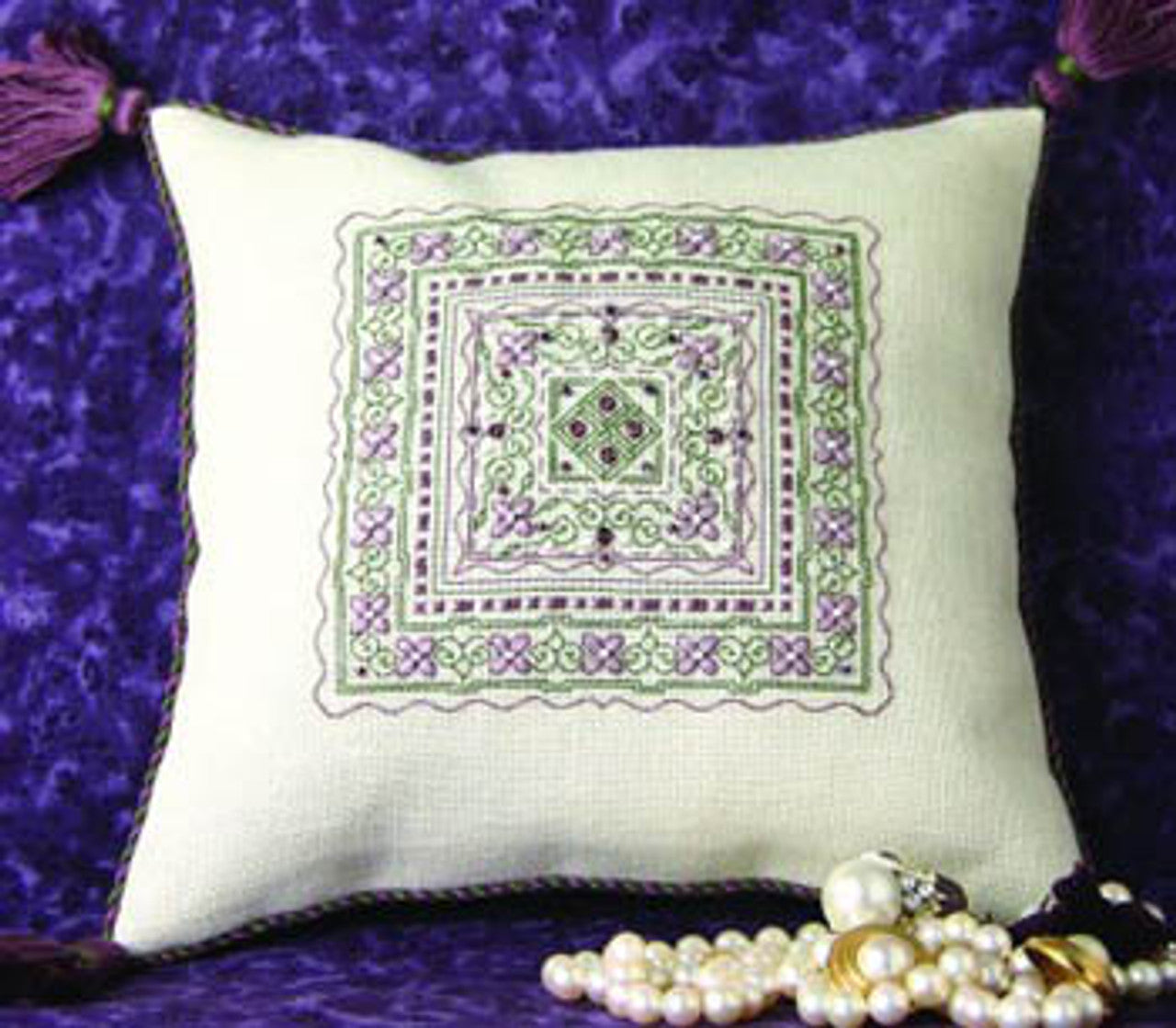 TST - Sparkling Violets Pillow