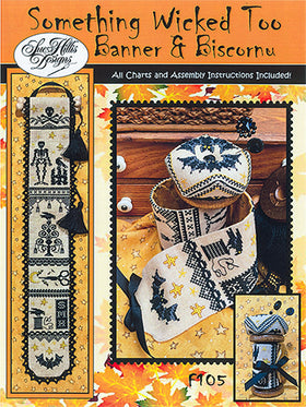 SHD - F105 - Something Wicked Too - Banner and Biscornu