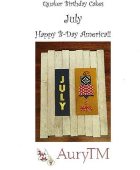 AURY - Quaker Birthday Cakes 07: July - Happy Birthday America