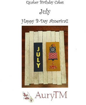 AURY - Quaker Birthday Cakes 07: July - Happy Birthday America