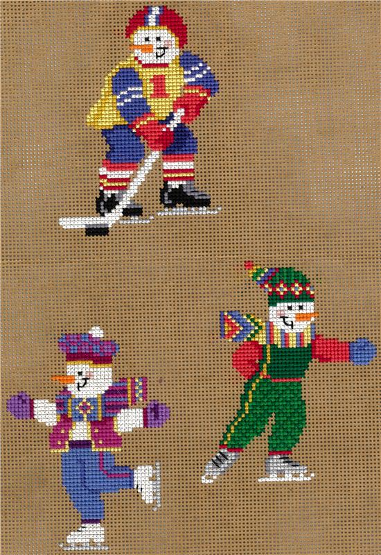 IMAG - 3318 - Sandra Cozzolino - Sporty Snowman Ornaments I