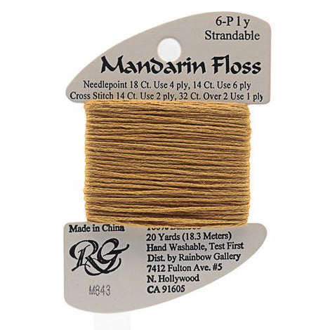 RBGL - Mandarin Floss - M-0843 - Dark Straw