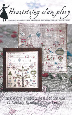 HSS - Mercy Megginson 1849 - A Fathfully Reproduced Antique Sampler
