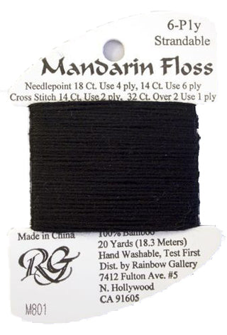 RBGL - Mandarin Floss - M-0801 - Black