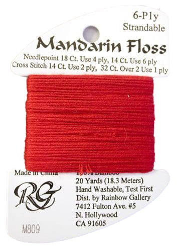 RBGL - Mandarin Floss - M-0809 - Ruby Red