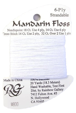 RBGL - Mandarin Floss - M-0800 - Cool White